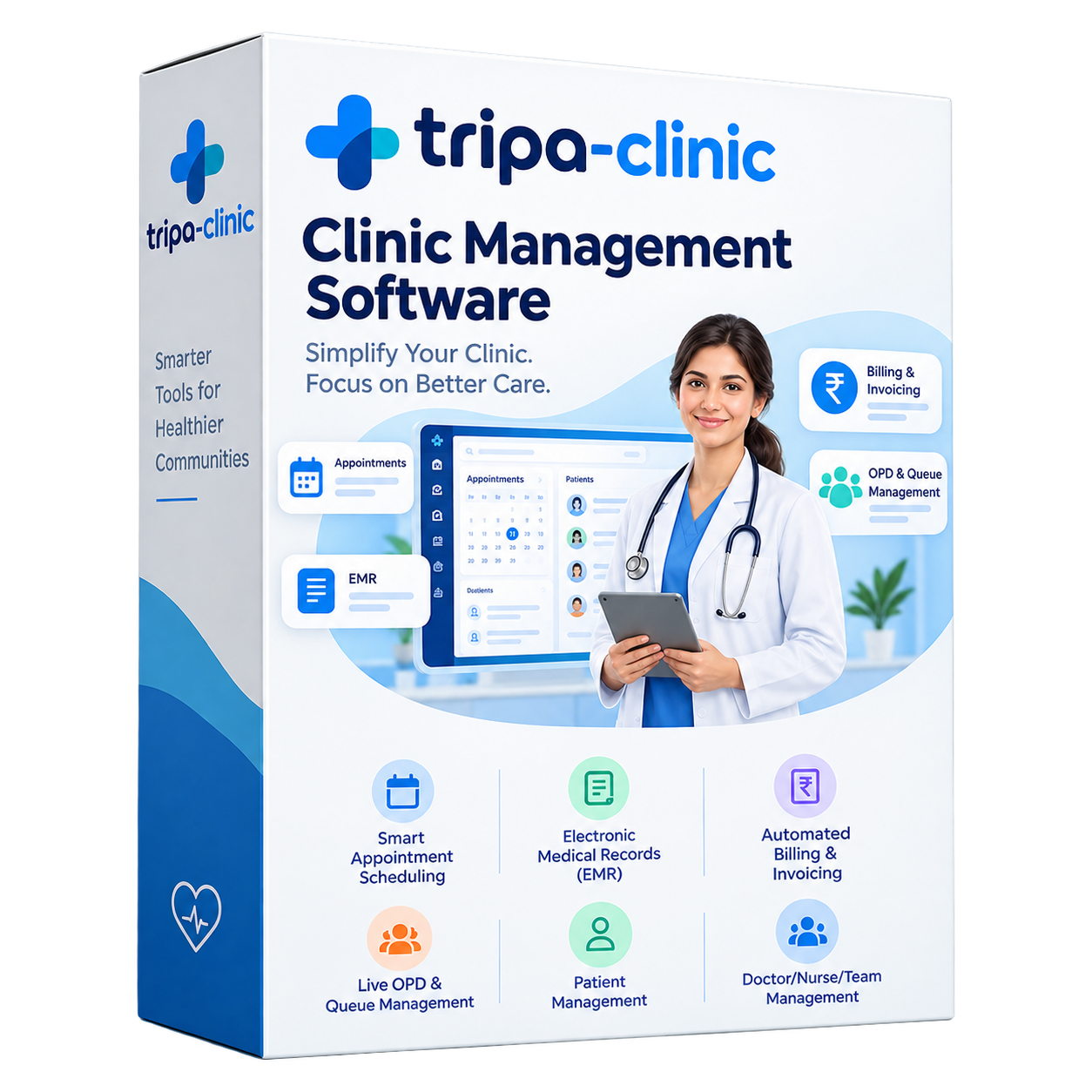 Clinic Management Software Dashboard