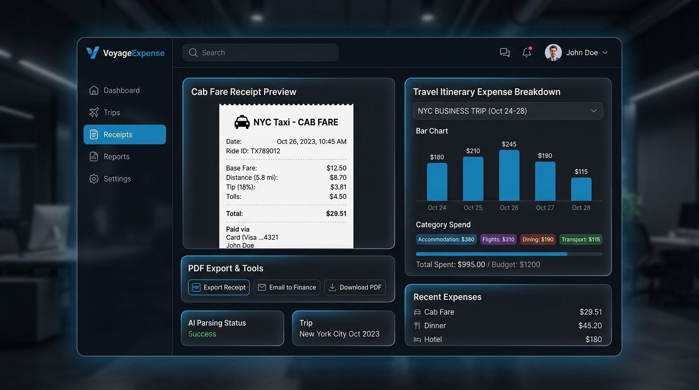 Travel Receipt Builder AI