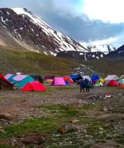 campers at bali pass trek
